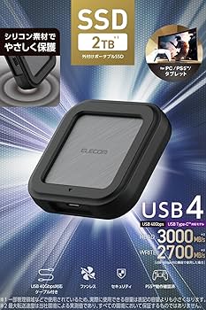 Amazon | エレコム 外付けSSD USB4(Version 1)対応 高速通信
